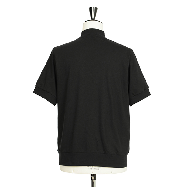 ANTICIPO アンティーチポ カットソー モックネック リブ 半袖 コットン